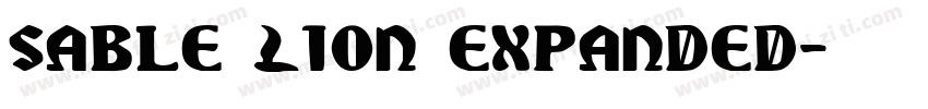 Sable Lion Expanded字体转换